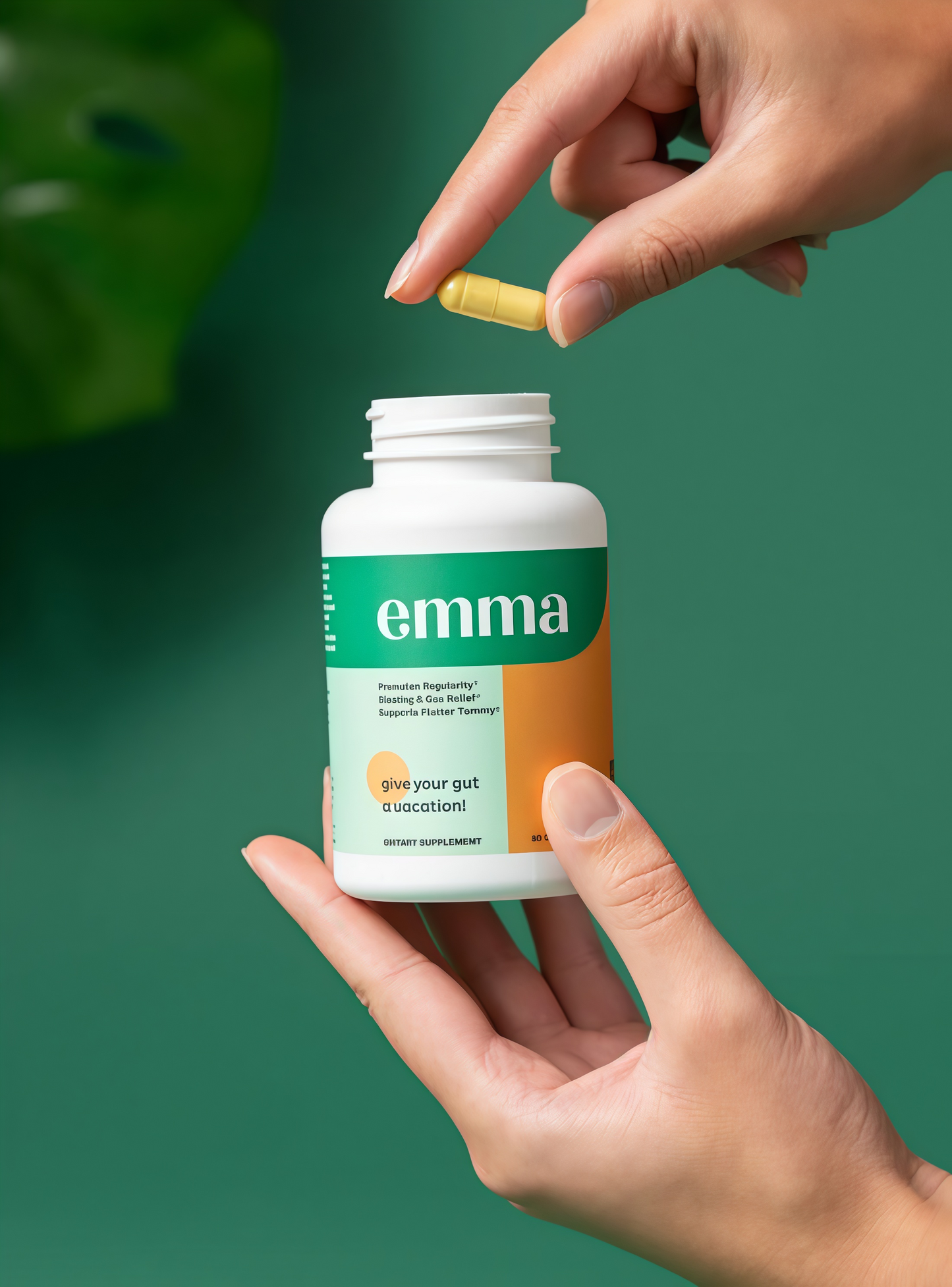 Emma Gut Health Doctors Endorsed Supplement - 60 Capsules - Relief from Gas and Bloating, Repairs Leaky Gut with Magnesium, Berberine, Vitamin D, Quercetin & More - Gut Health & Colon Cleanse Formula