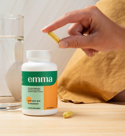Emma Gut Health Doctors Endorsed Supplement - 60 Capsules - Relief from Gas and Bloating, Repairs Leaky Gut with Magnesium, Berberine, Vitamin D, Quercetin & More - Gut Health & Colon Cleanse Formula